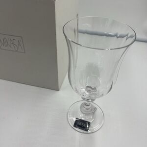NIB, Set Of 3  Mikasa Crystal French Countryside Wine Glasses 7 7/8” VTG